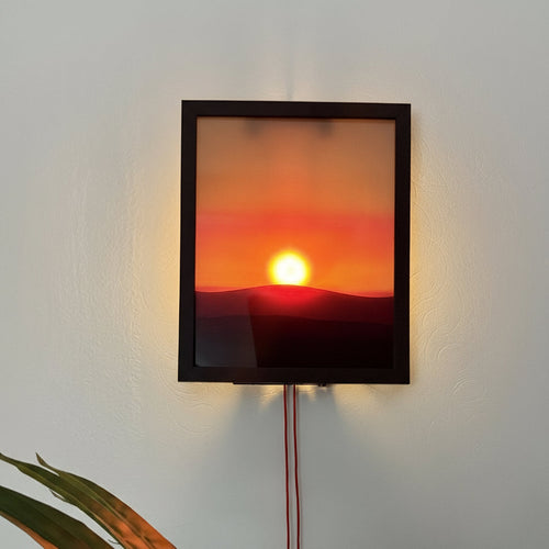 Kinetic Sunrise Sunset Hand Pulled Wall Lamp - home decor by Extoril