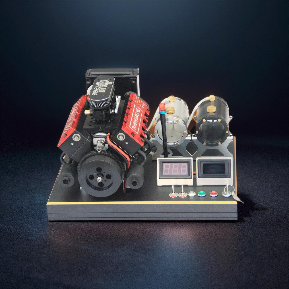 DIY V8 Engine Model With Starter Kit That Run 28cc Gasoline/Nitro Engine KIT FS-V800 - DIY Engine Model by Extoril