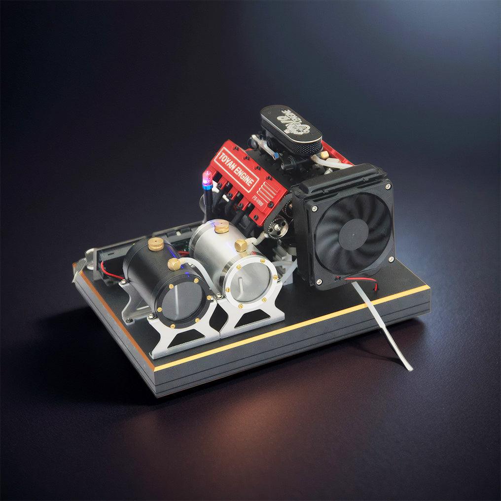 DIY V8 Engine Model With Starter Kit That Run 28cc Gasoline/Nitro Engine KIT FS-V800 - DIY Engine Model by Extoril