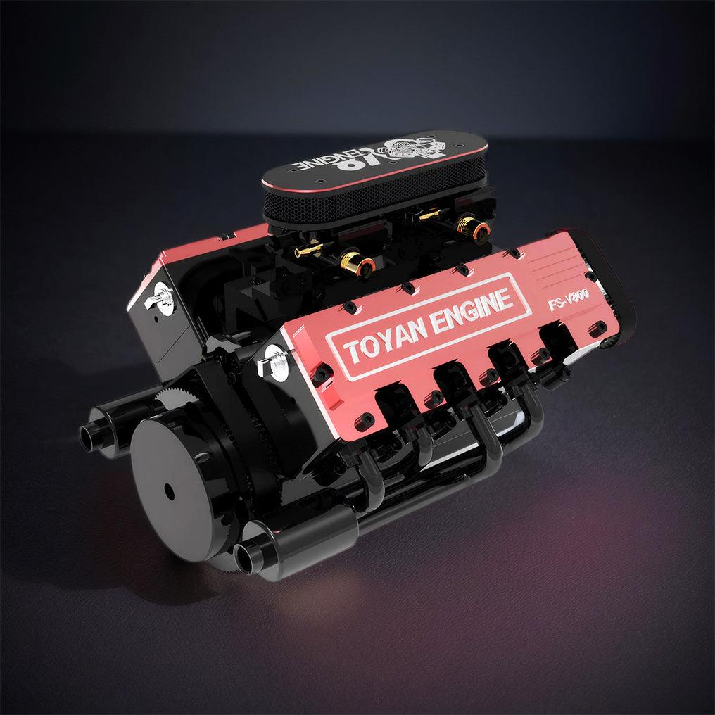 DIY V8 Engine Model With Starter Kit That Run 28cc Gasoline/Nitro Engine KIT FS-V800 - DIY Engine Model by Extoril