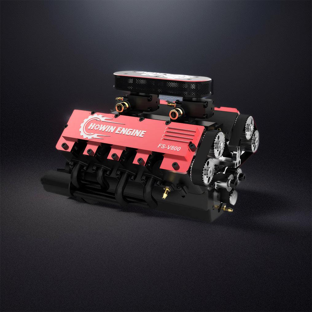 DIY V8 Engine Model With Starter Kit That Run 28cc Gasoline/Nitro Engine KIT FS-V800 - DIY Engine Model by Extoril