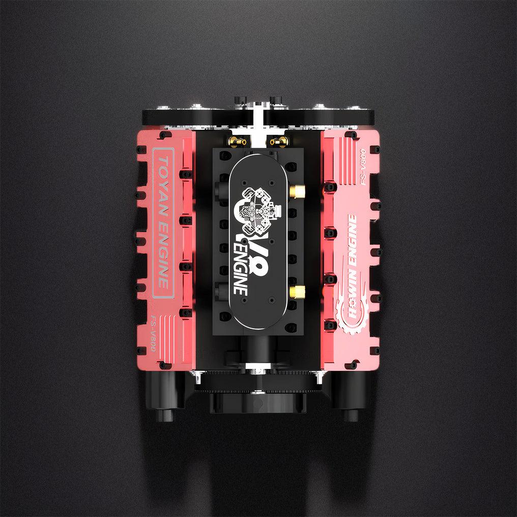 DIY V8 Engine Model With Starter Kit That Run 28cc Gasoline/Nitro Engine KIT FS-V800 - DIY Engine Model by Extoril