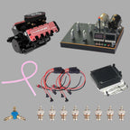 DIY V8 Engine Model With Starter Kit That Run 28cc Gasoline/Nitro Engine KIT FS-V800 - DIY Engine Model by Extoril