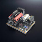 DIY V8 Engine Model With Starter Kit That Run 28cc Gasoline/Nitro Engine KIT FS-V800 - DIY Engine Model by Extoril