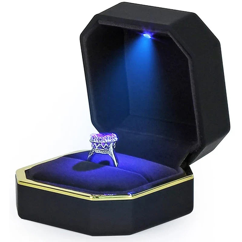 LED Engagement Ring Box with Light - Gadget by Extoril