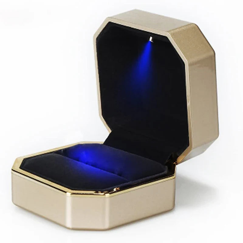 LED Engagement Ring Box with Light - Gadget by Extoril