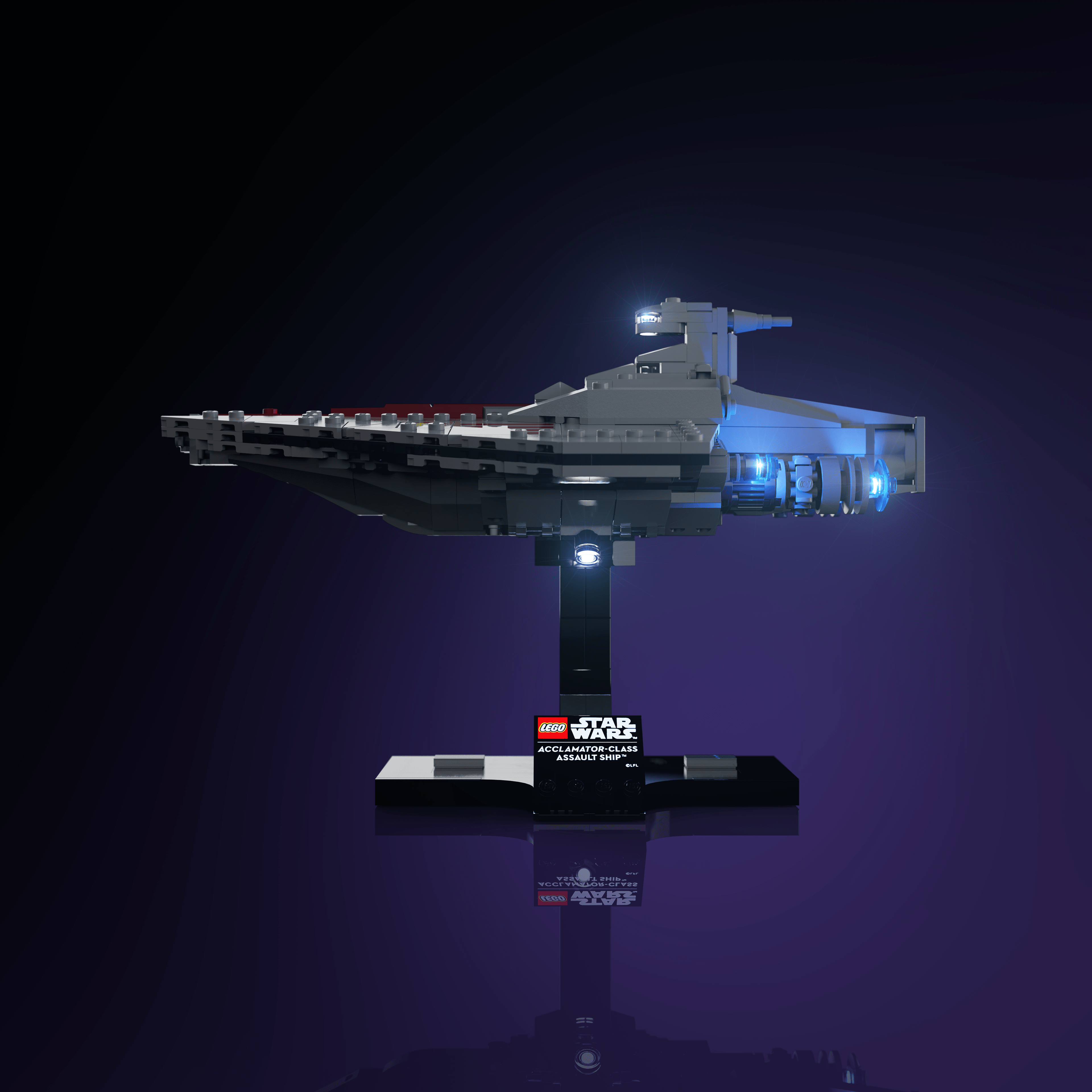 Light Kit for LEGO® Acclamator-Class Assault Ship - 2.0 Light Kit by Extoril