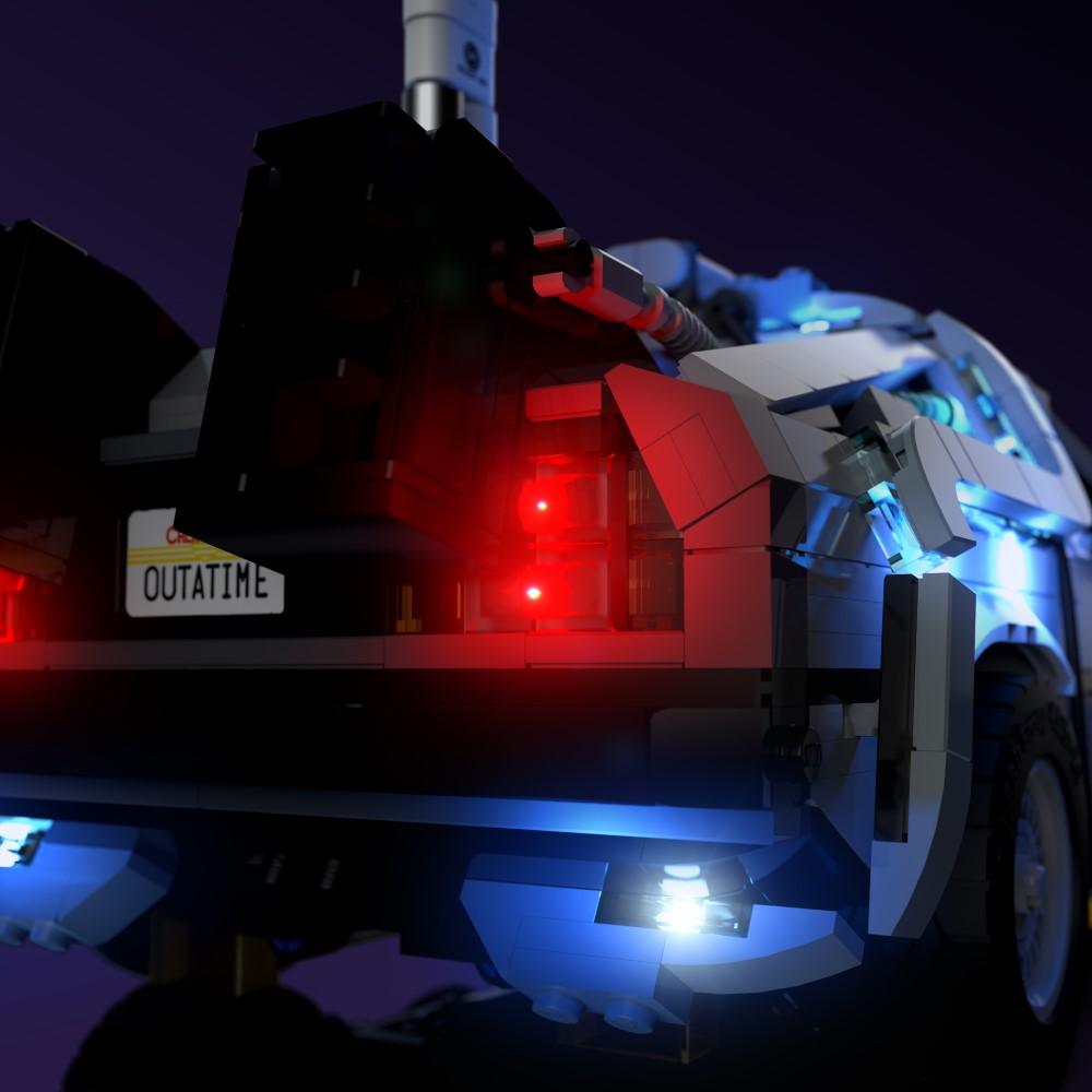 Light Kit for LEGO® Back to the Future Time Machine - 2.0 Light Kit by Extoril