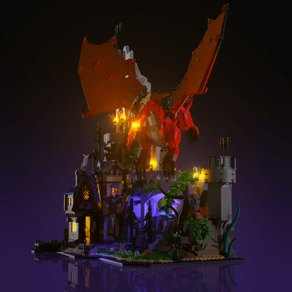 Light Kit for LEGO® Dungeons & Dragons: Red Dragon Tale - 2.0 Light Kit by Extoril