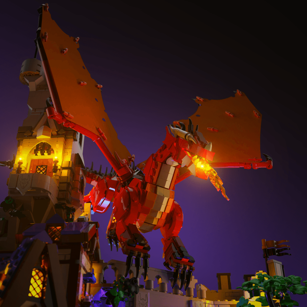 Light Kit for LEGO® Dungeons & Dragons: Red Dragon Tale - 2.0 Light Kit by Extoril