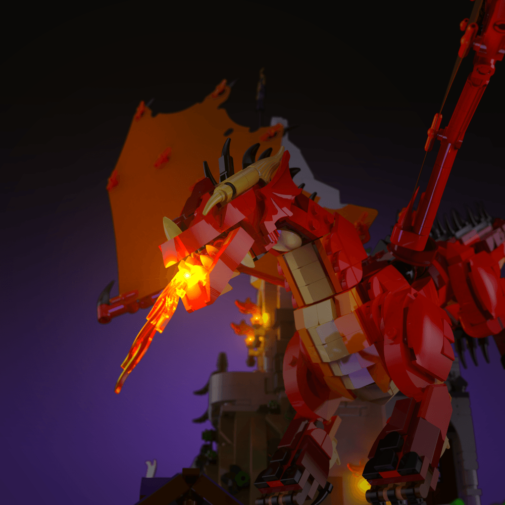 Light Kit for LEGO® Dungeons & Dragons: Red Dragon Tale - 2.0 Light Kit by Extoril