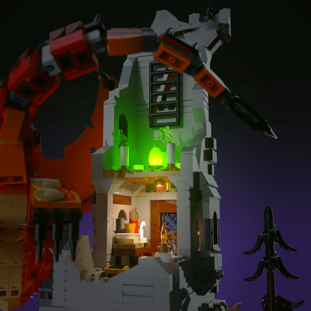 Light Kit for LEGO® Dungeons & Dragons: Red Dragon Tale - 2.0 Light Kit by Extoril