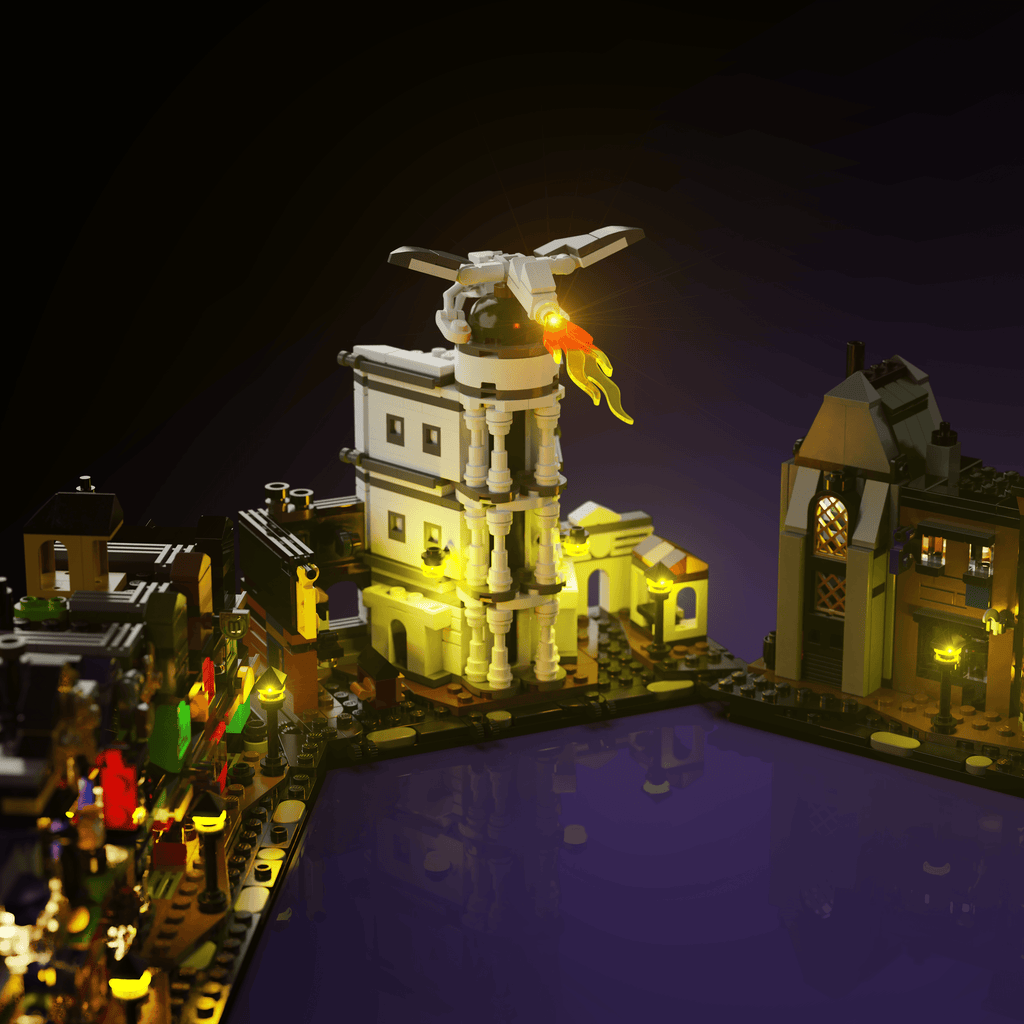 Light Kit for LEGO® Harry Potter Diagon Alley Wizarding Shops - 2.0 Light Kit by Extoril