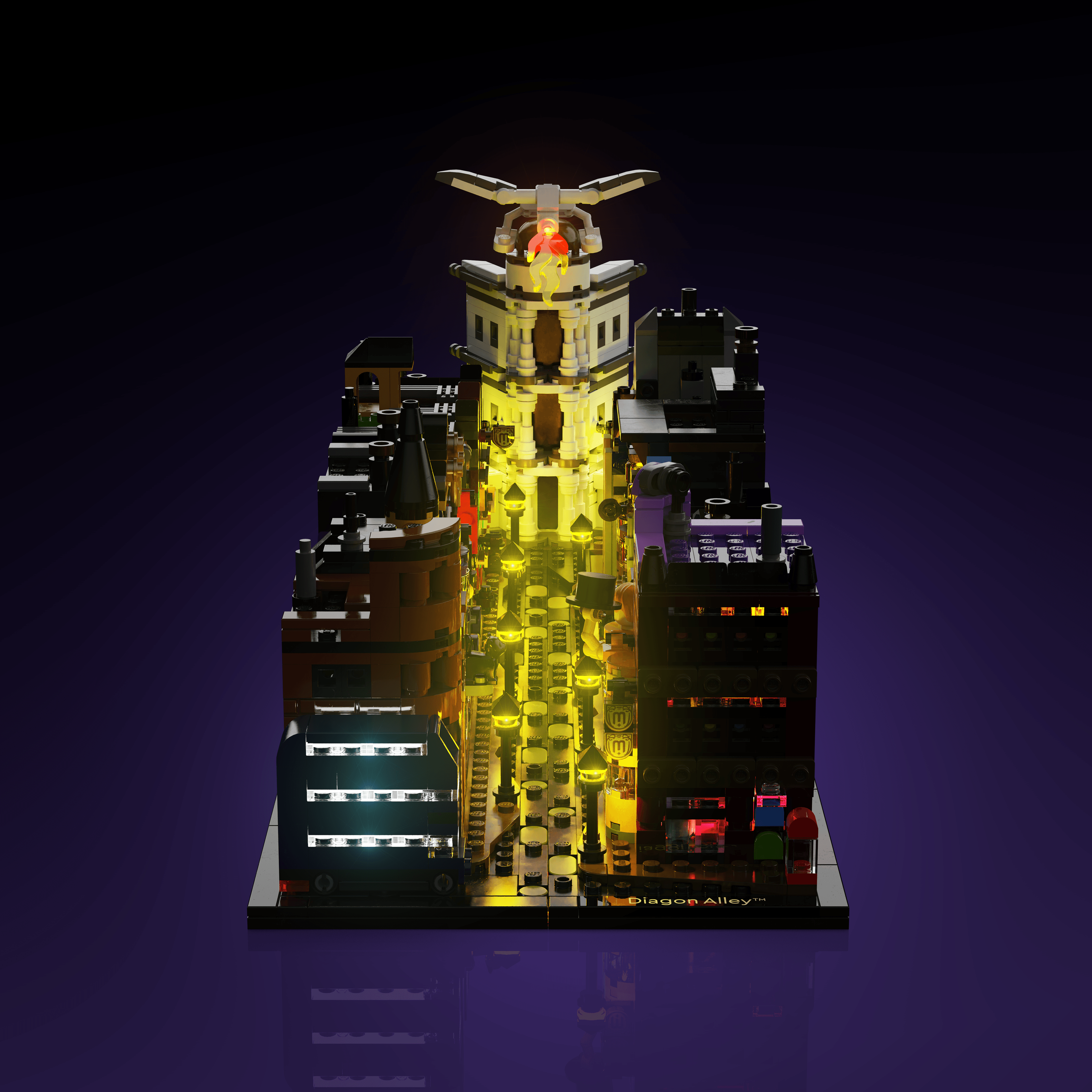 Light Kit for LEGO® Harry Potter Diagon Alley Wizarding Shops - 2.0 Light Kit by Extoril