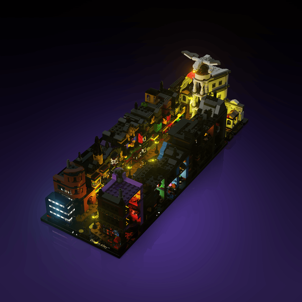 Light Kit for LEGO® Harry Potter Diagon Alley Wizarding Shops - 2.0 Light Kit by Extoril