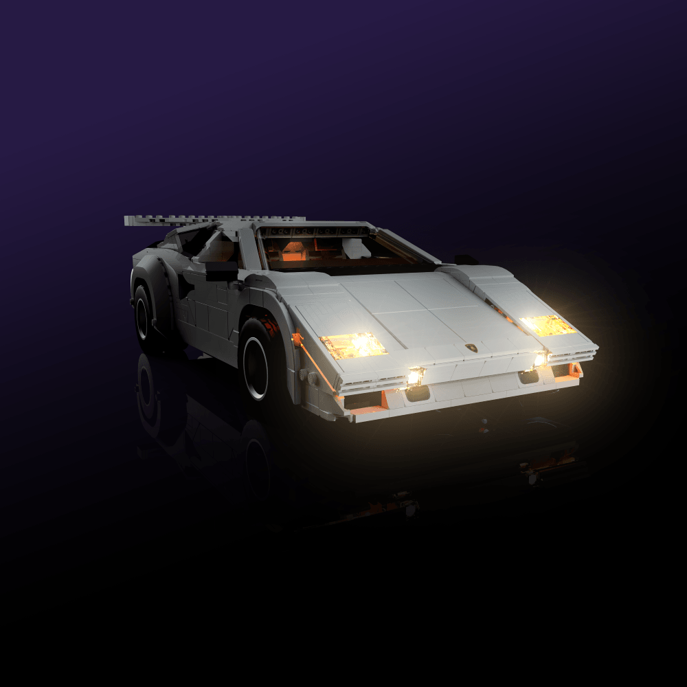 Light Kit for LEGO® Lamborghini Countach 5000 Quattrovalvole - 2.0 Light Kit by Extoril