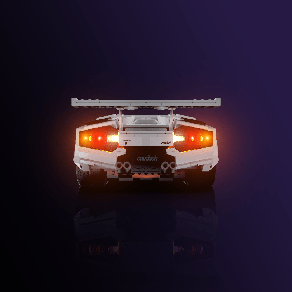 Light Kit for LEGO® Lamborghini Countach 5000 Quattrovalvole - 2.0 Light Kit by Extoril