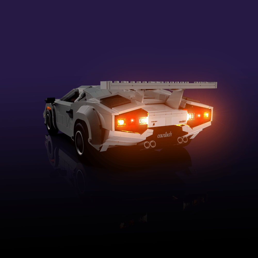 Light Kit for LEGO® Lamborghini Countach 5000 Quattrovalvole - 2.0 Light Kit by Extoril