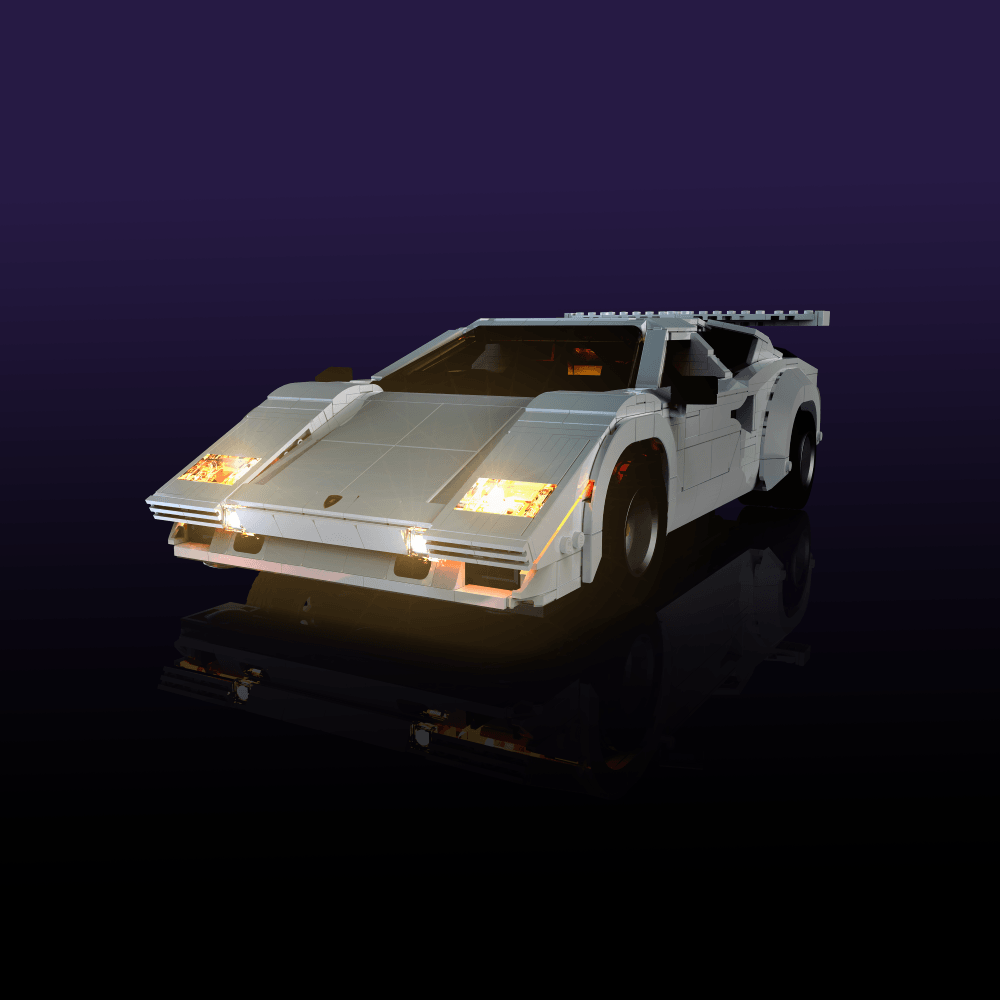 Light Kit for LEGO® Lamborghini Countach 5000 Quattrovalvole - 2.0 Light Kit by Extoril