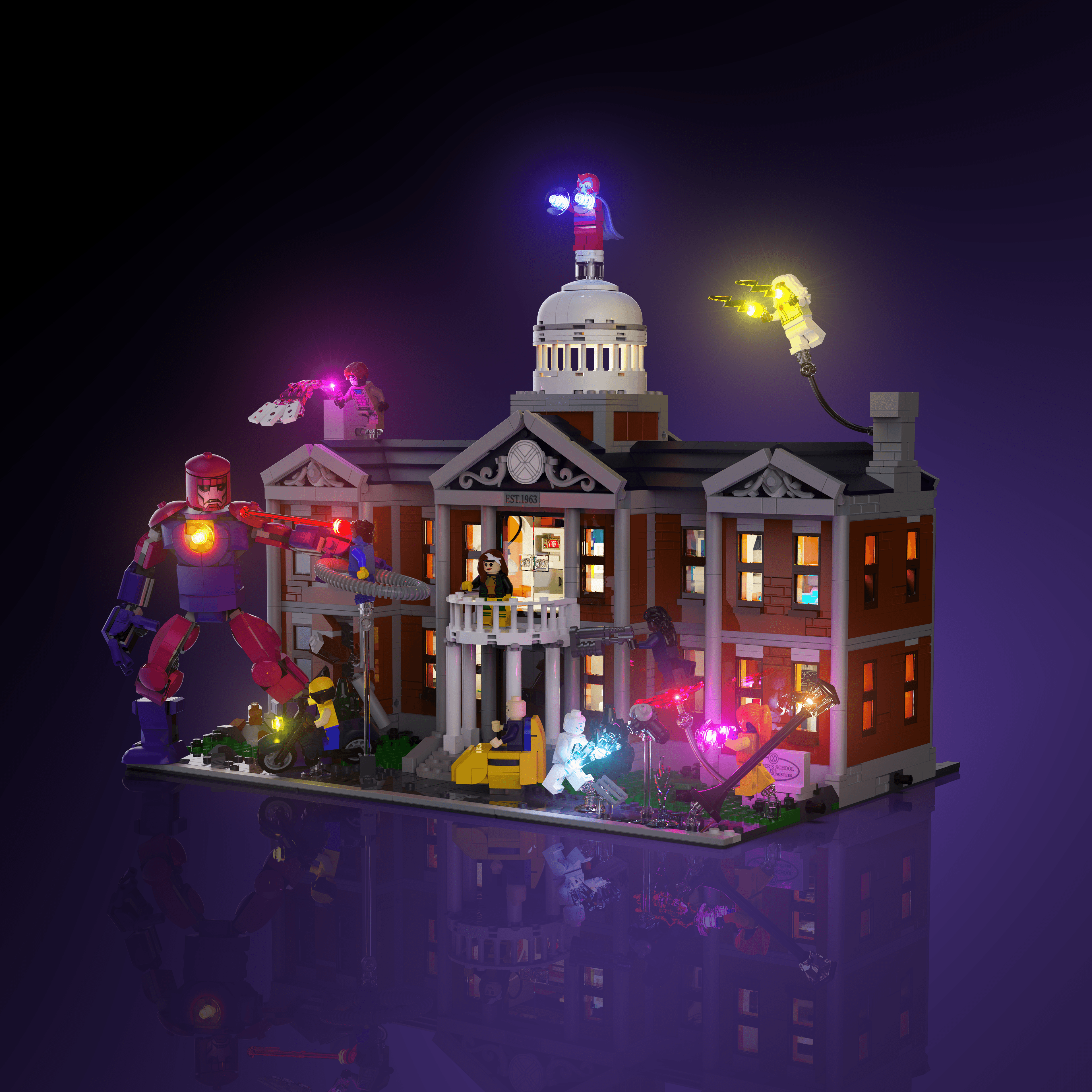 Light Kit for LEGO® Marvel X-Men: The Mansion - 2.0 Light Kit by Extoril