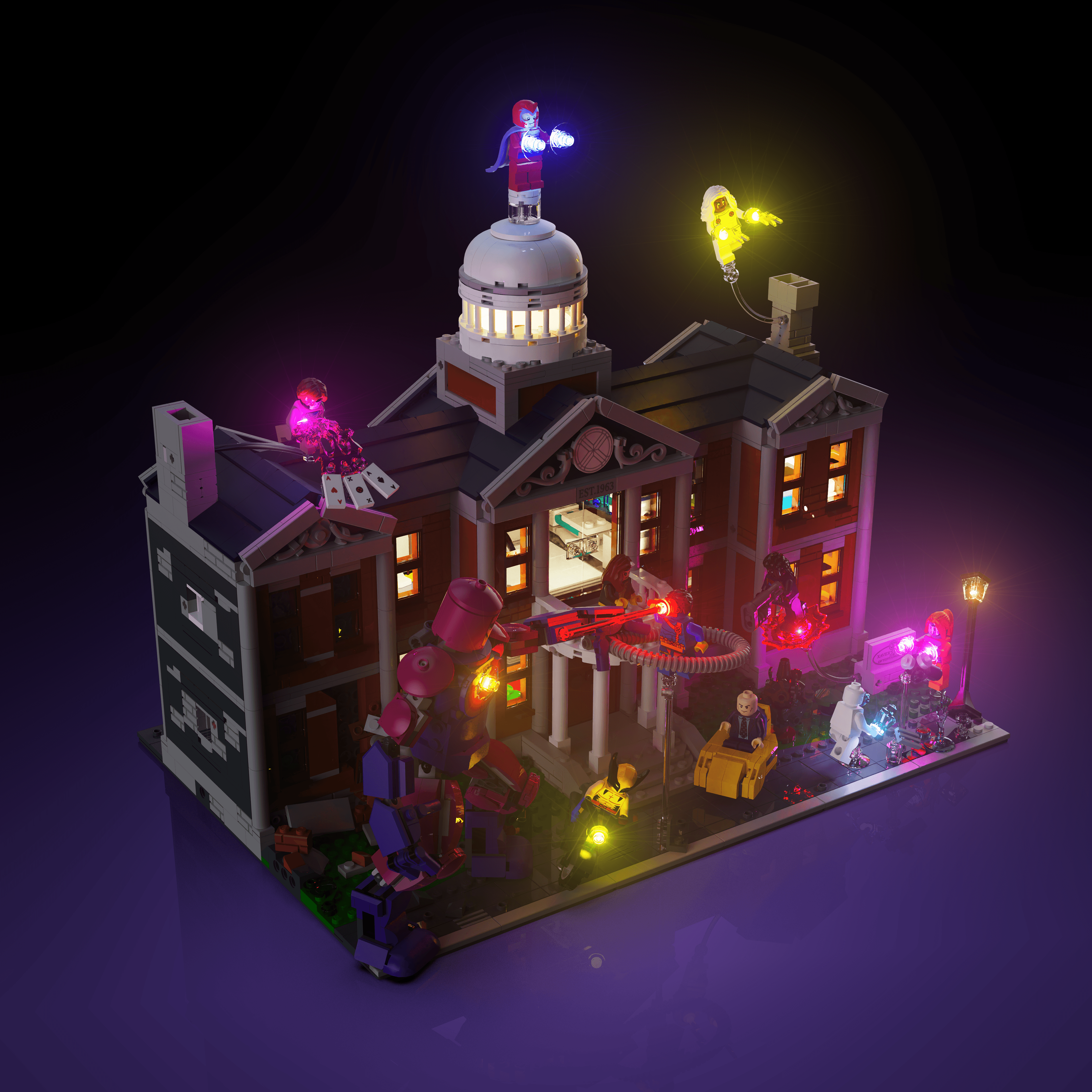 Light Kit for LEGO® Marvel X-Men: The Mansion - 2.0 Light Kit by Extoril