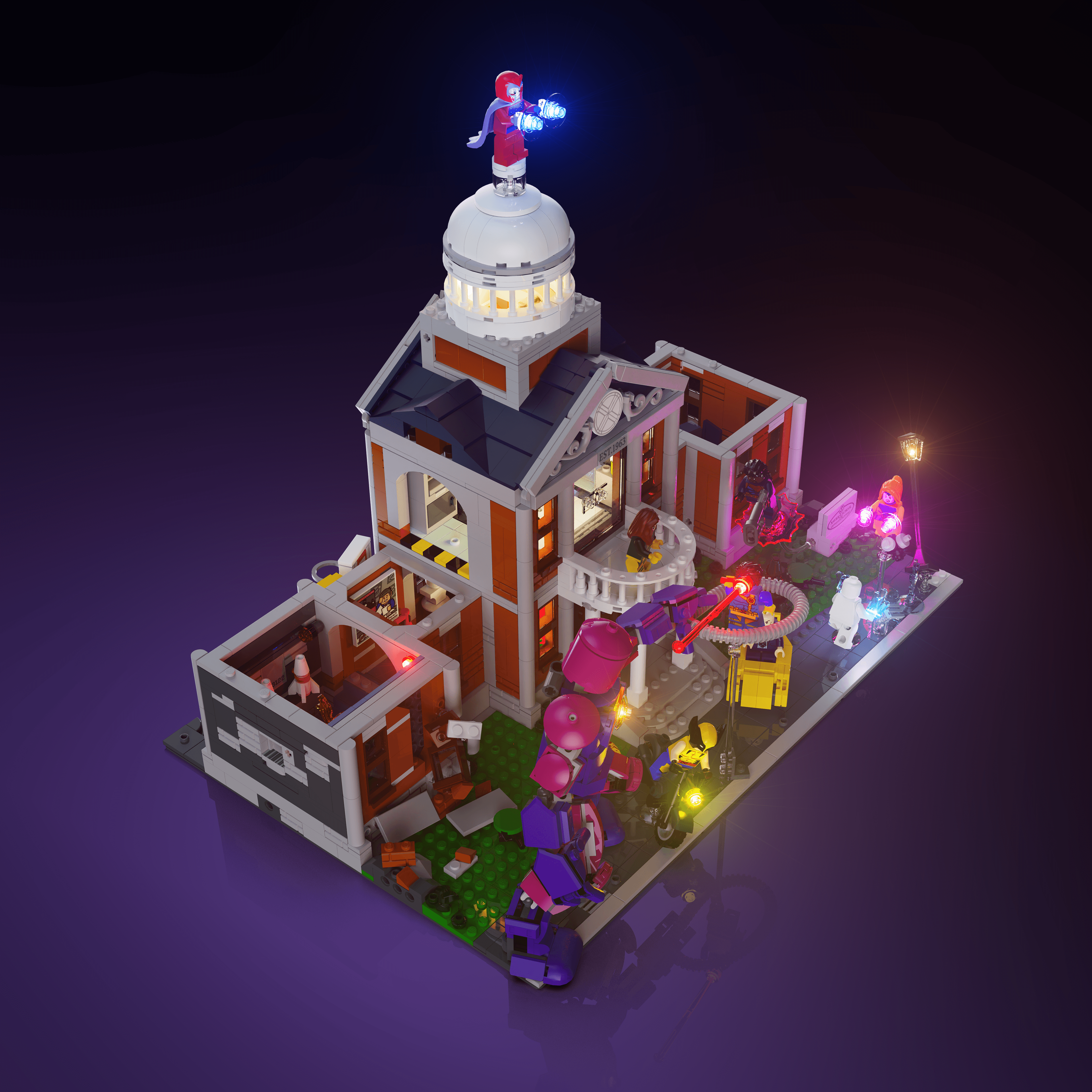 Light Kit for LEGO® Marvel X-Men: The Mansion - 2.0 Light Kit by Extoril
