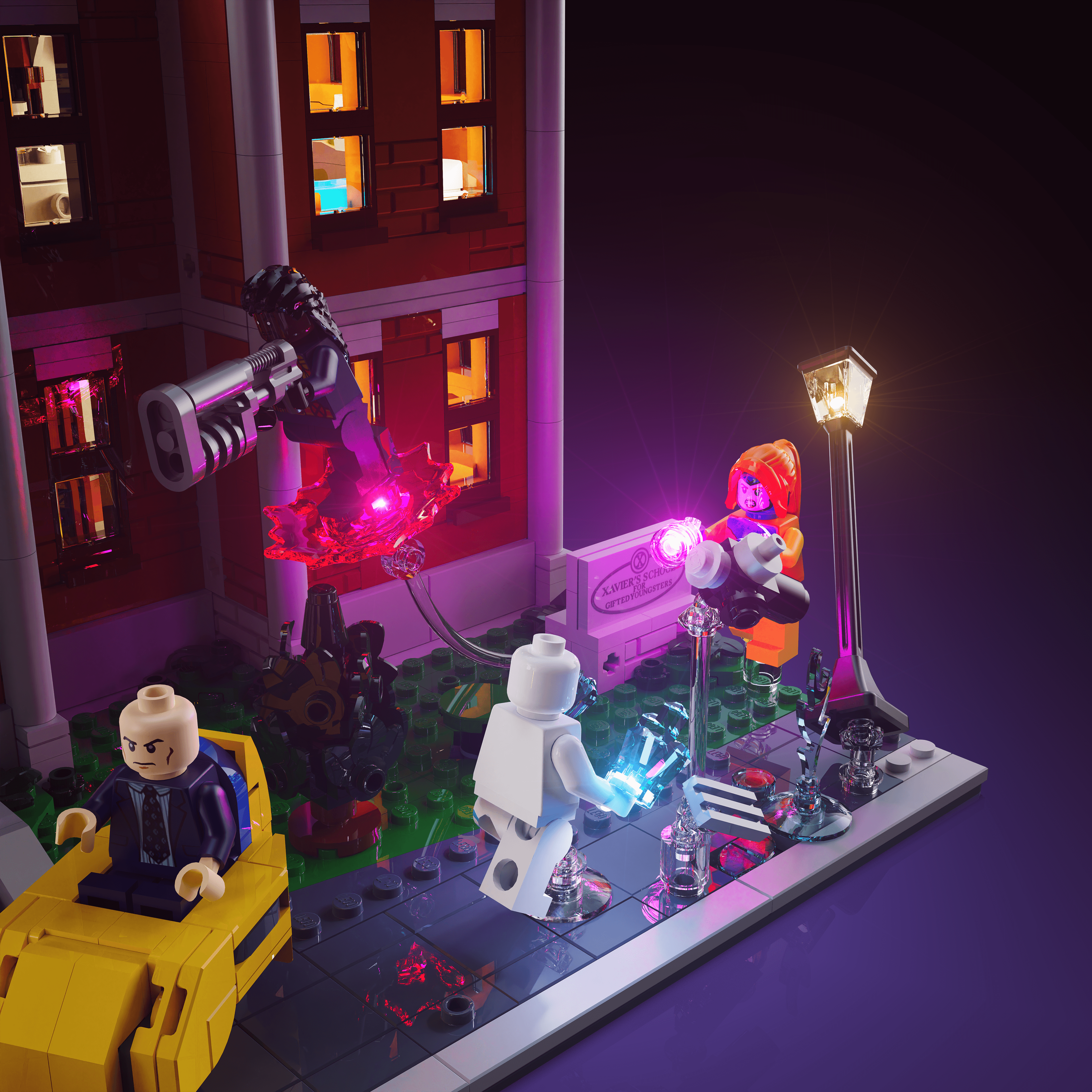 Light Kit for LEGO® Marvel X-Men: The Mansion - 2.0 Light Kit by Extoril