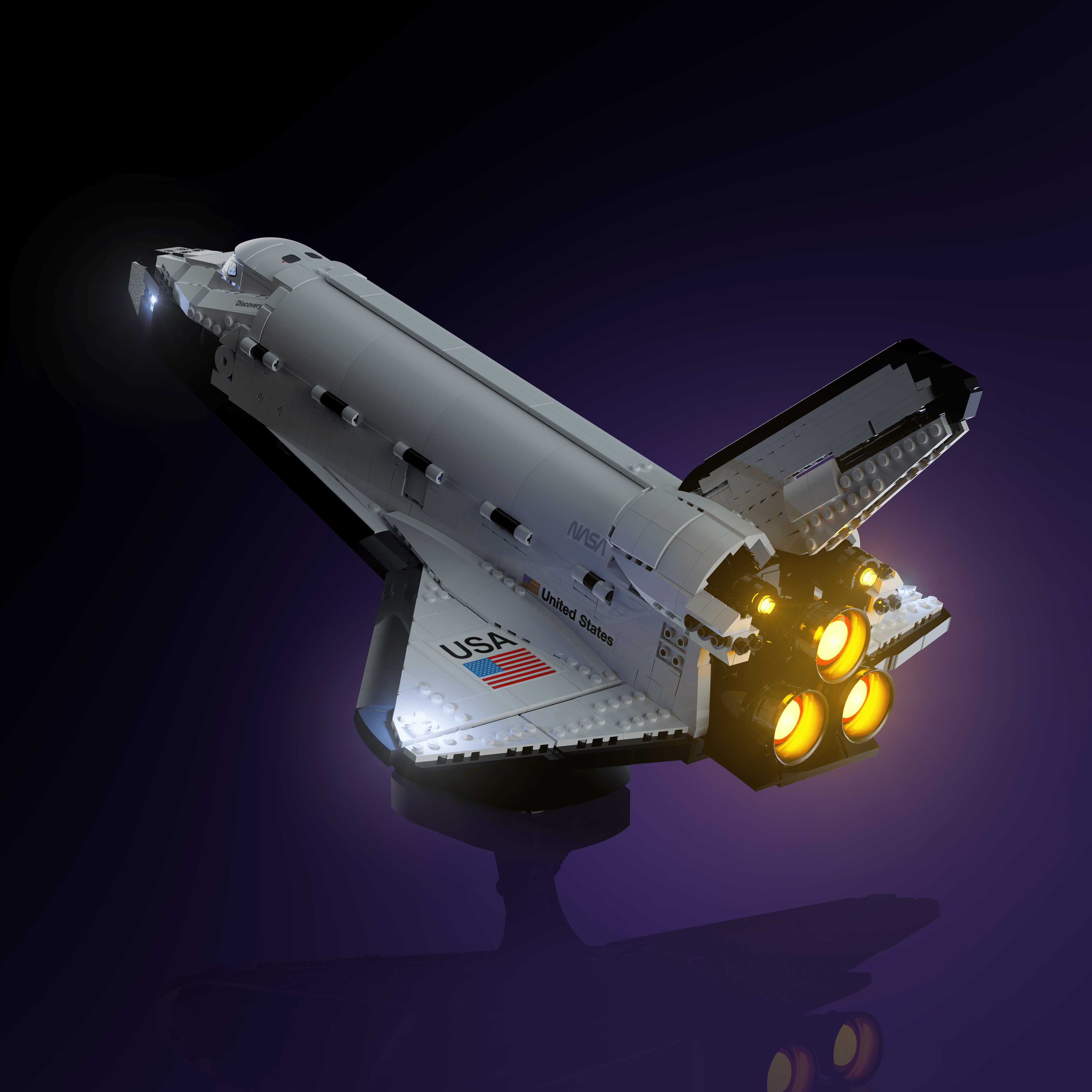 Light Kit for LEGO® NASA Space Shuttle Discovery - 2.0 Light Kit by Extoril