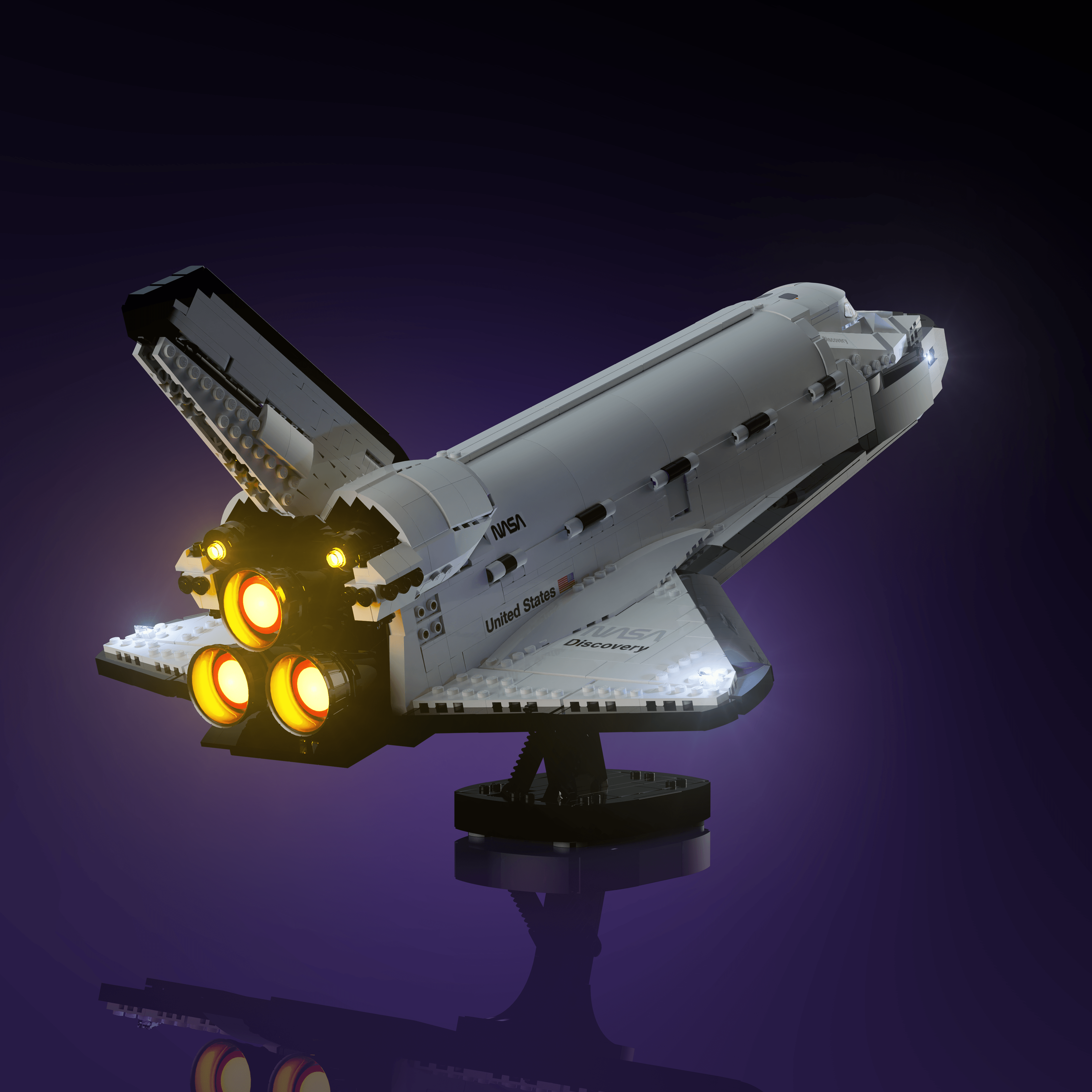 Light Kit for LEGO® NASA Space Shuttle Discovery - 2.0 Light Kit by Extoril