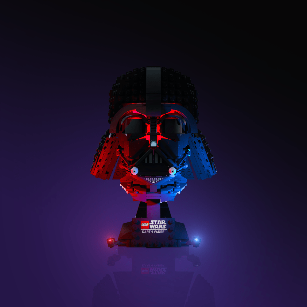 Light Kit for LEGO® Star Wars Darth Vader Helmet - 2.0 Light Kit by Extoril