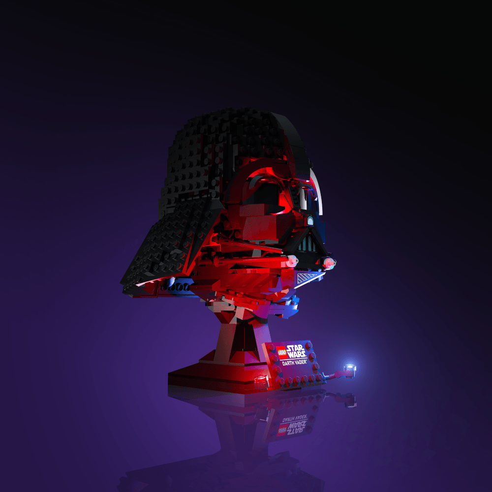 Light Kit for LEGO® Star Wars Darth Vader Helmet - 2.0 Light Kit by Extoril