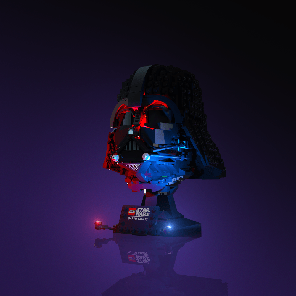 Light Kit for LEGO® Star Wars Darth Vader Helmet - 2.0 Light Kit by Extoril