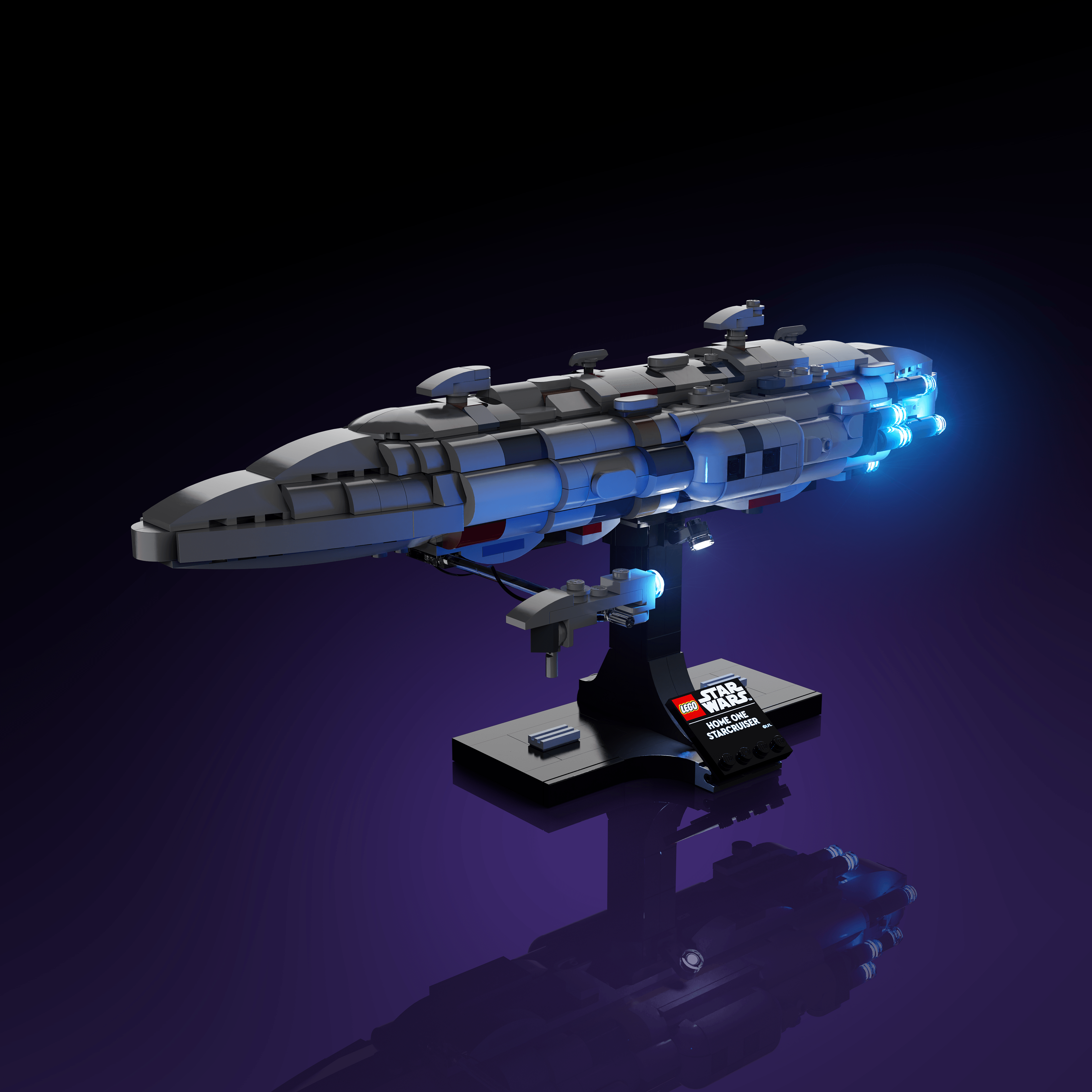 Light Kit for LEGO® Star Wars Home One Starcruiser - 2.0 Light Kit by Extoril