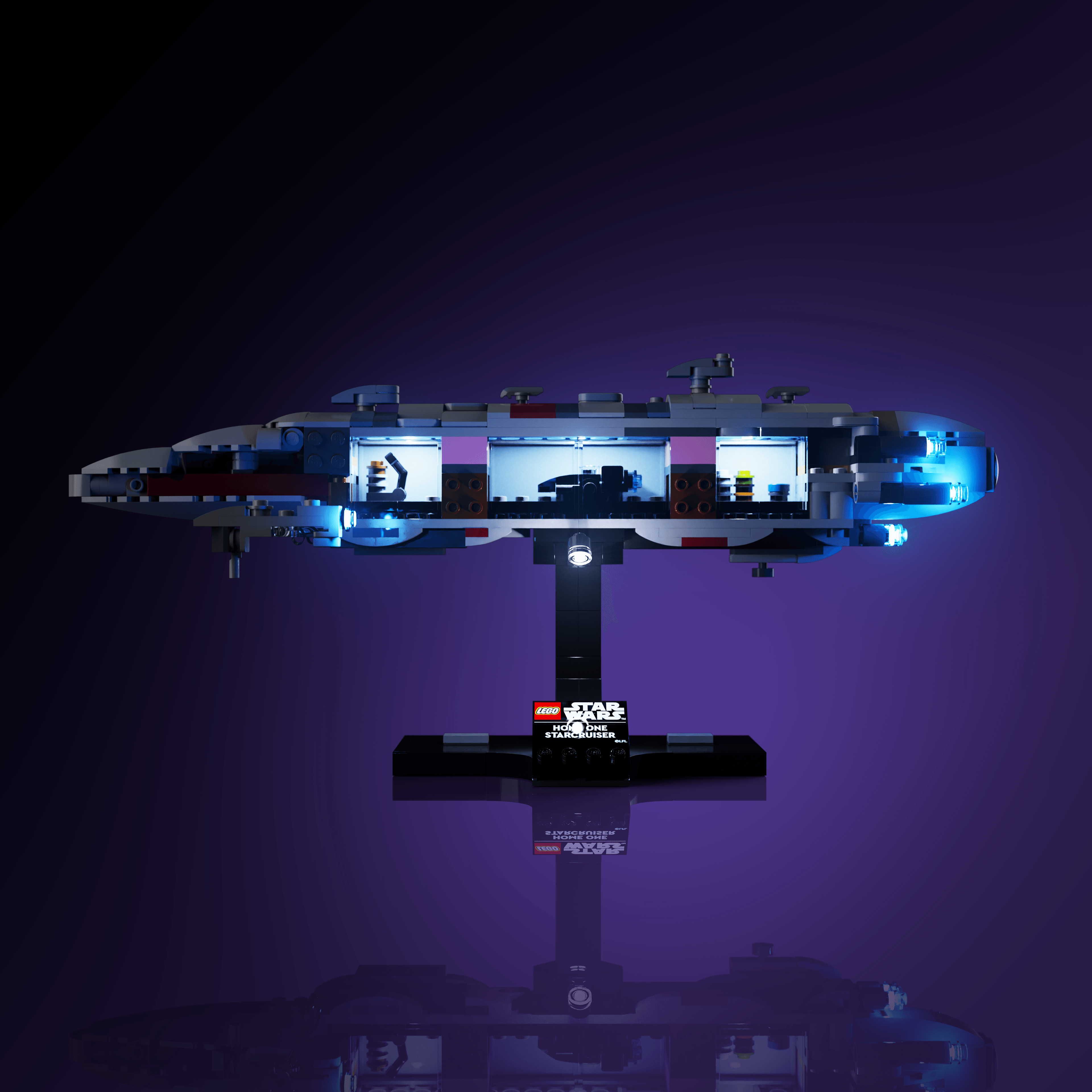 Light Kit for LEGO® Star Wars Home One Starcruiser - 2.0 Light Kit by Extoril