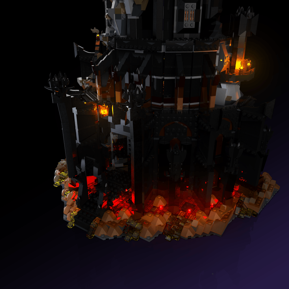 Light Kit for LEGO® The Lord of the Rings: Barad-dur - 2.0 Light Kit by Extoril