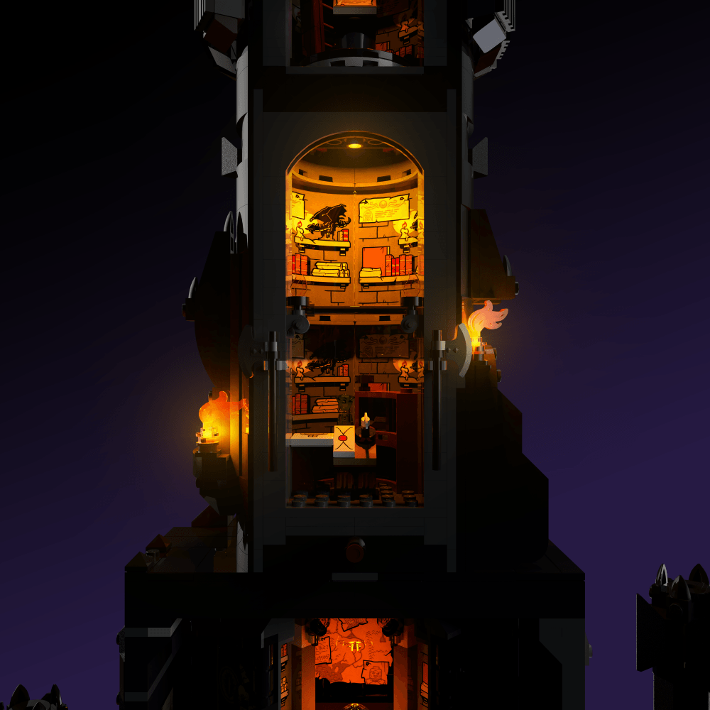 Light Kit for LEGO® The Lord of the Rings: Barad-dur - 2.0 Light Kit by Extoril