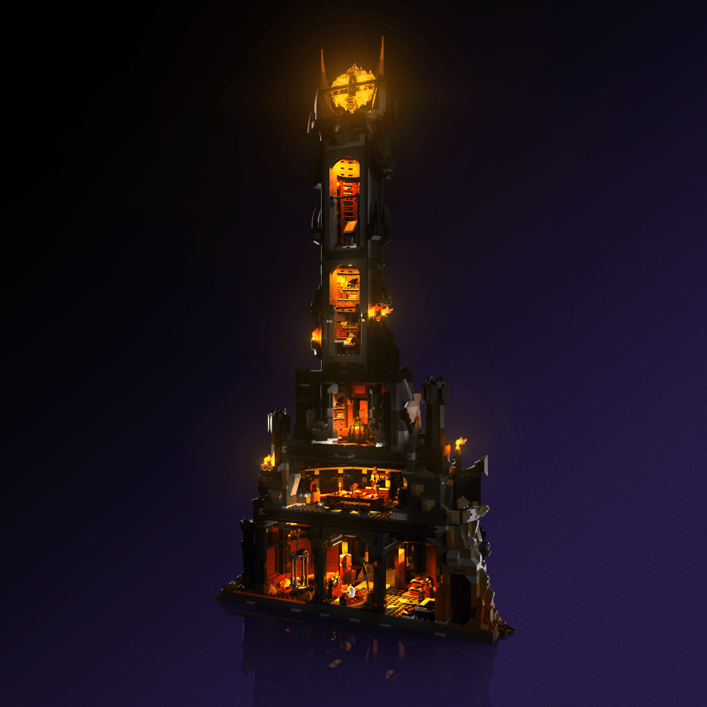 Light Kit for LEGO® The Lord of the Rings: Barad-dur - 2.0 Light Kit by Extoril