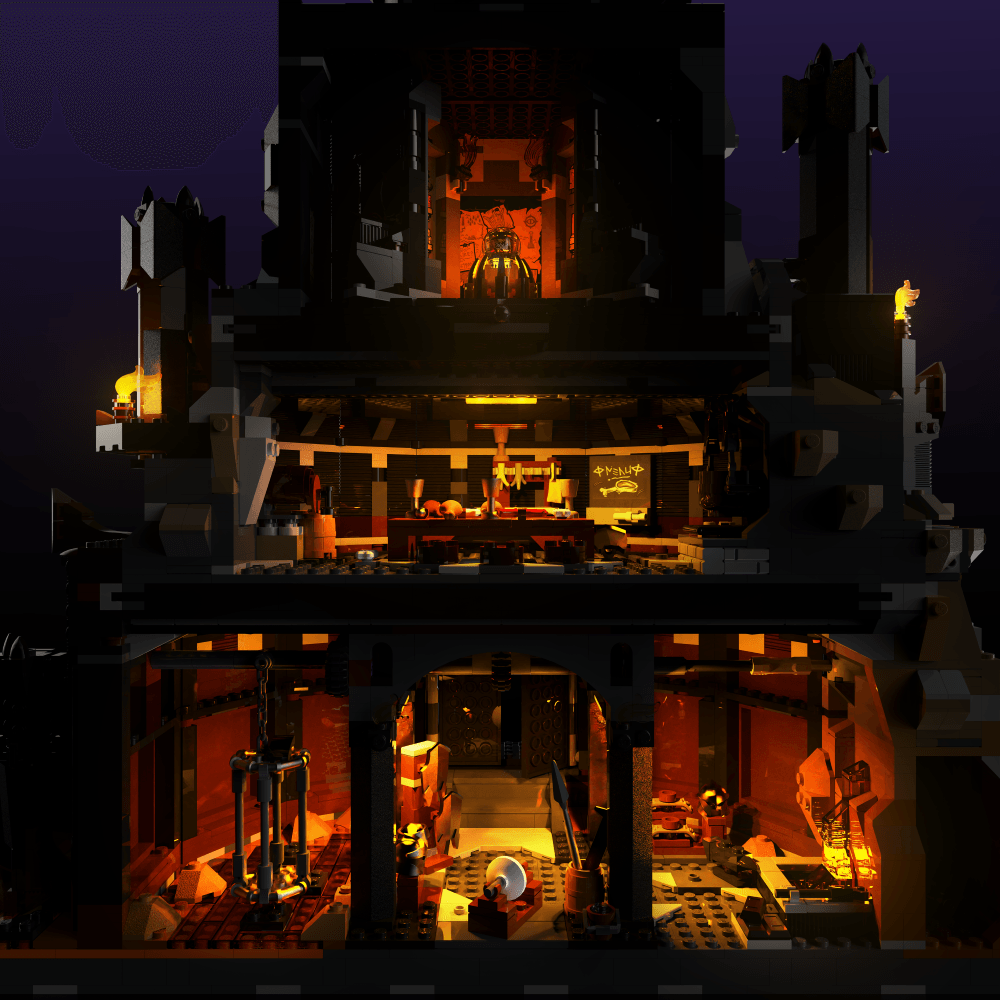 Light Kit for LEGO® The Lord of the Rings: Barad-dur - 2.0 Light Kit by Extoril