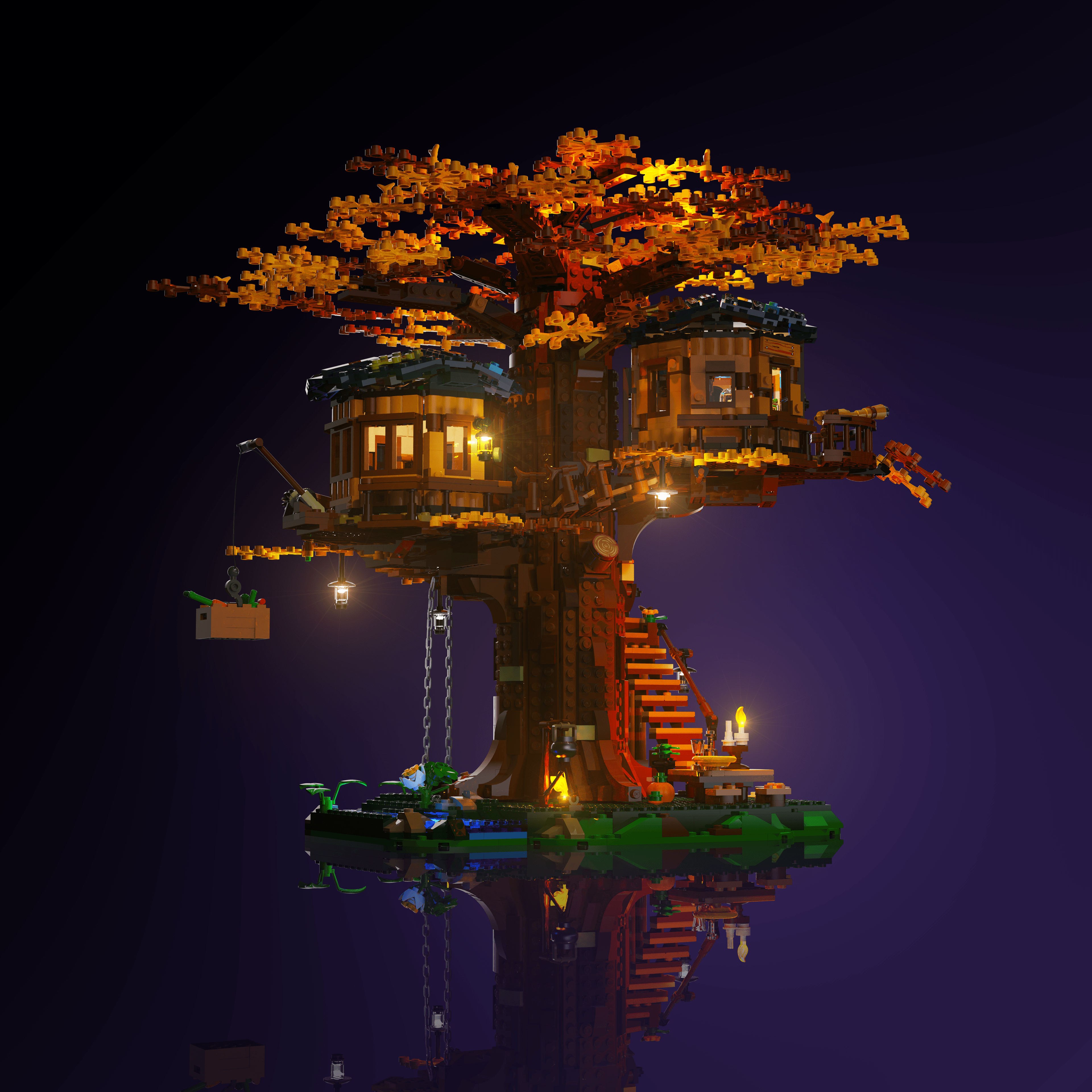 Light Kit for LEGO® Tree House - 2.0 Light Kit by Extoril