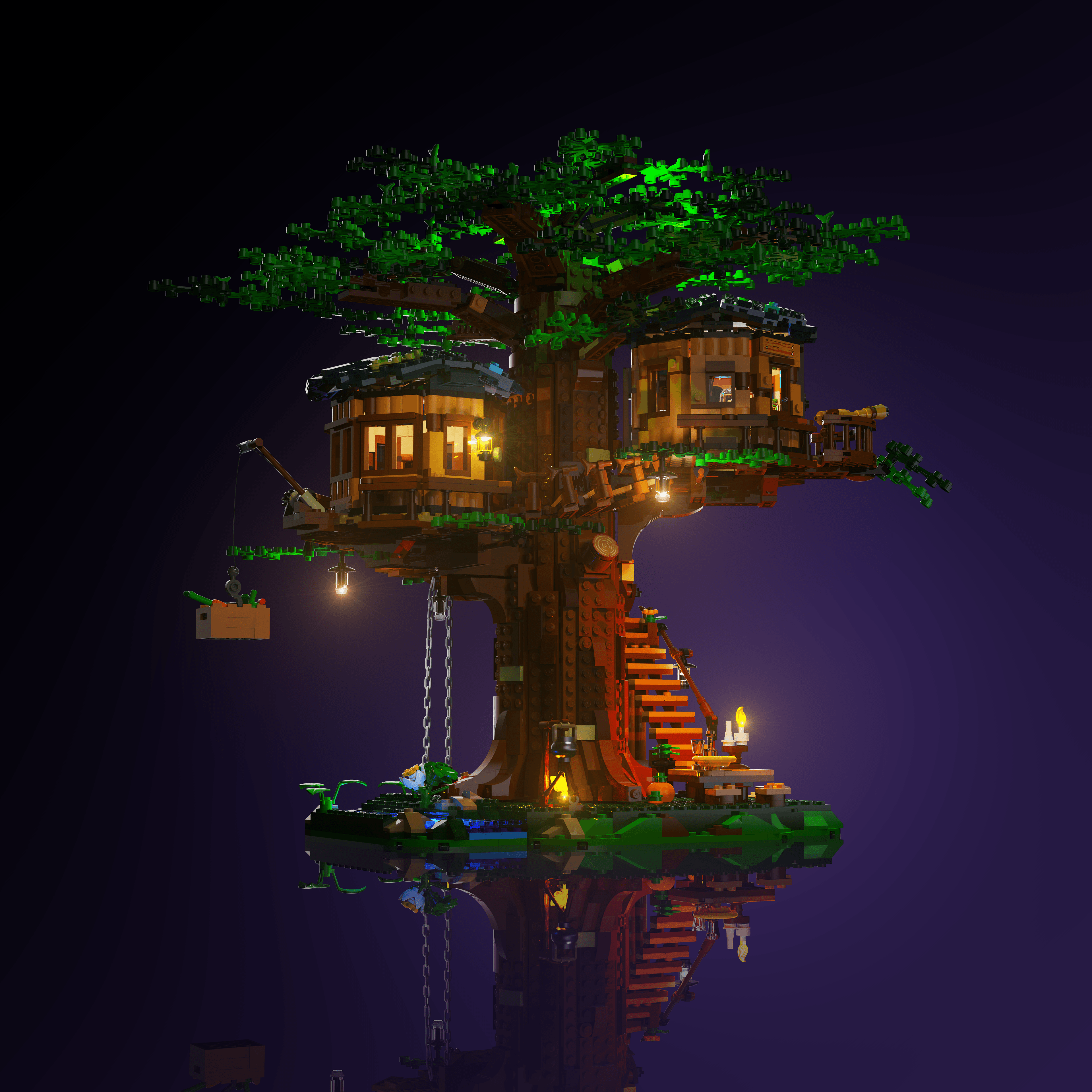 Light Kit for LEGO® Tree House - 2.0 Light Kit by Extoril
