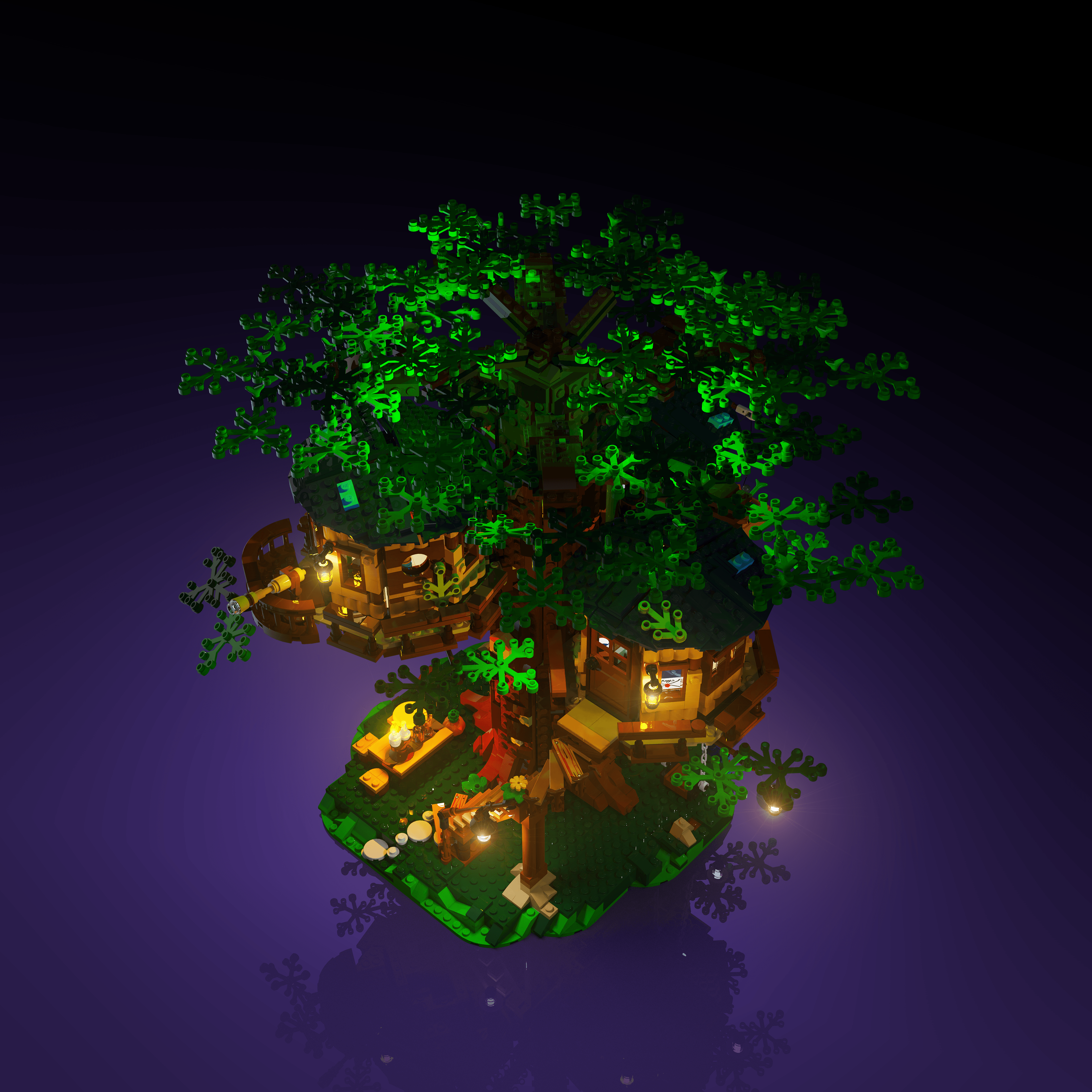 Light Kit for LEGO® Tree House - 2.0 Light Kit by Extoril