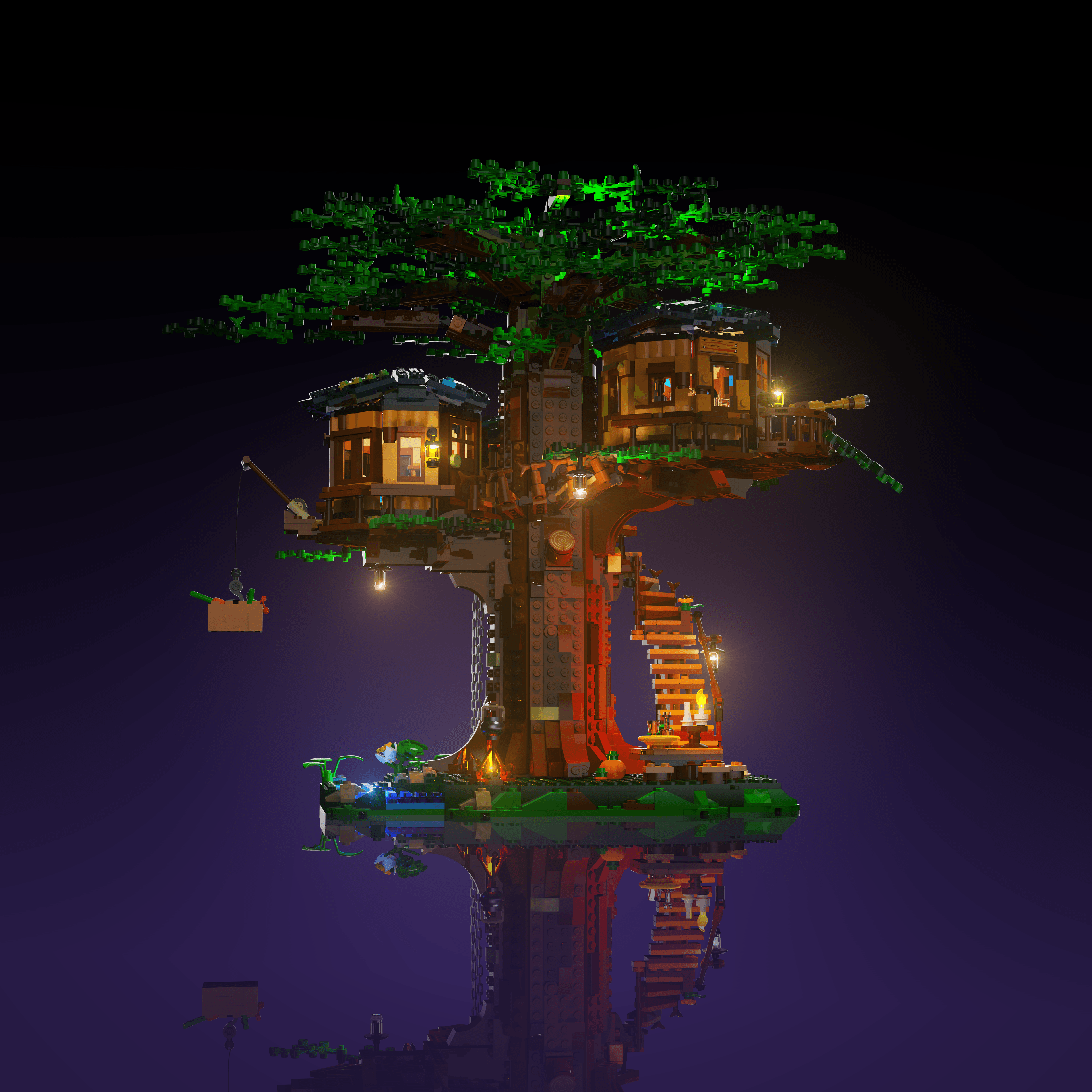 Light Kit for LEGO® Tree House - 2.0 Light Kit by Extoril