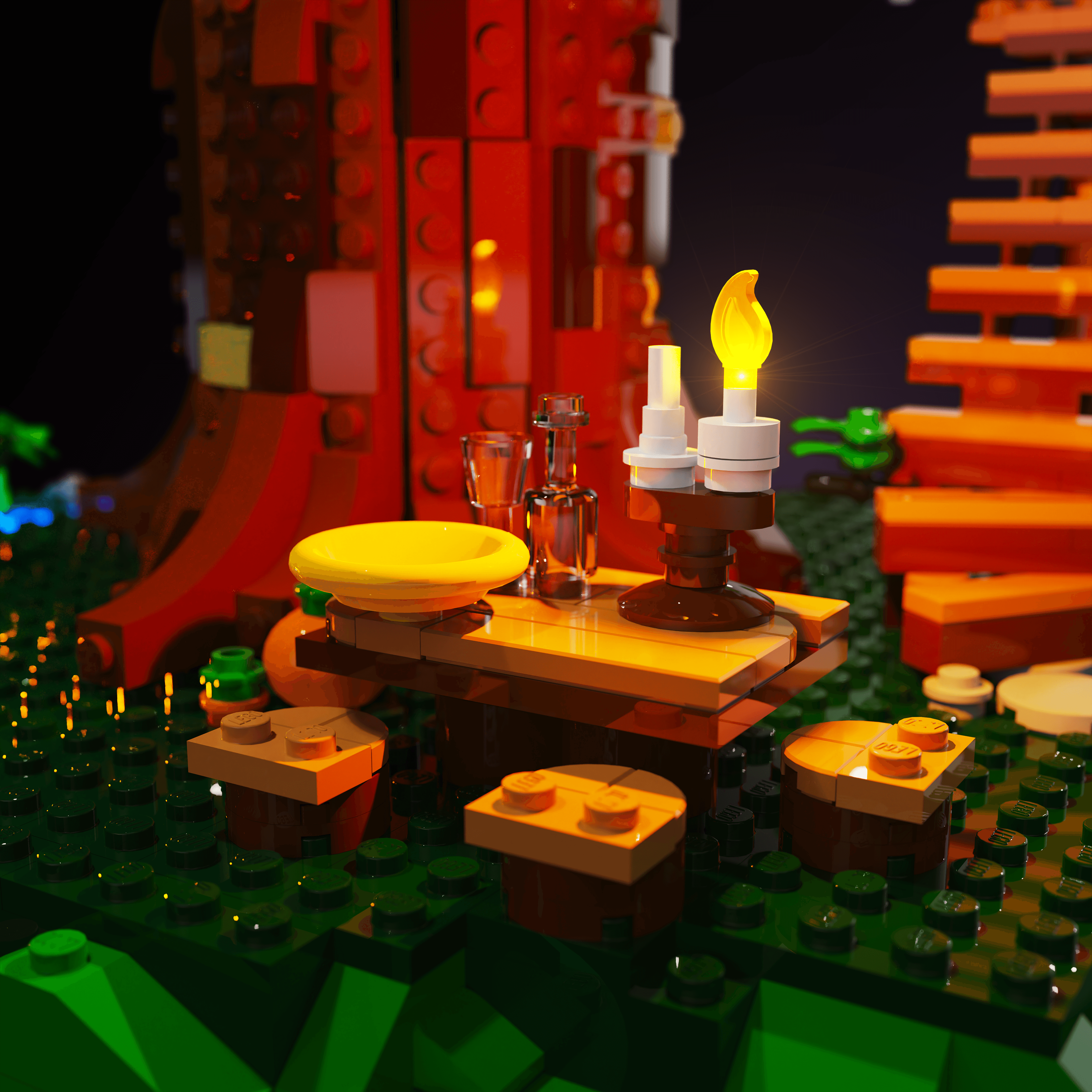 Light Kit for LEGO® Tree House - 2.0 Light Kit by Extoril