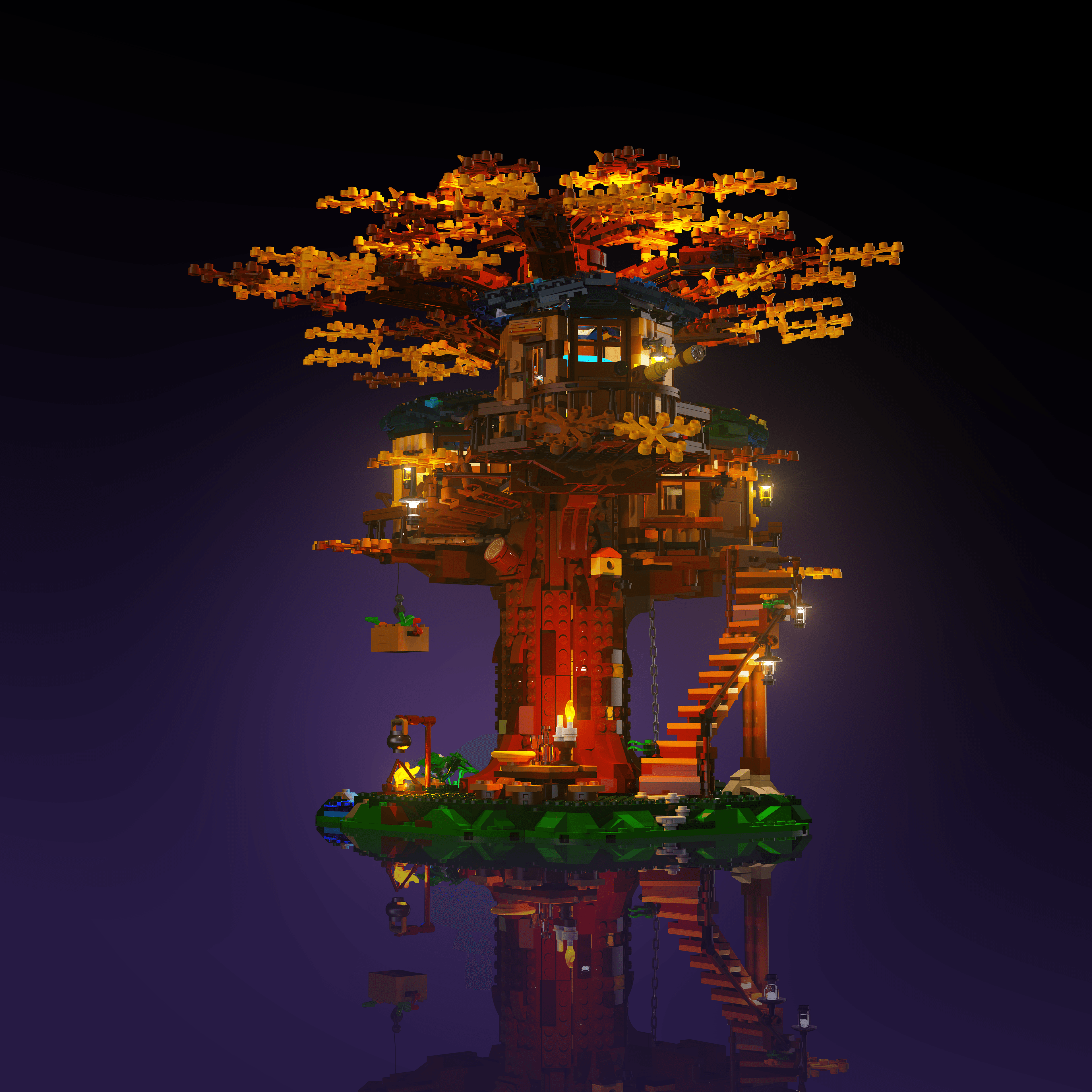 Light Kit for LEGO® Tree House - 2.0 Light Kit by Extoril