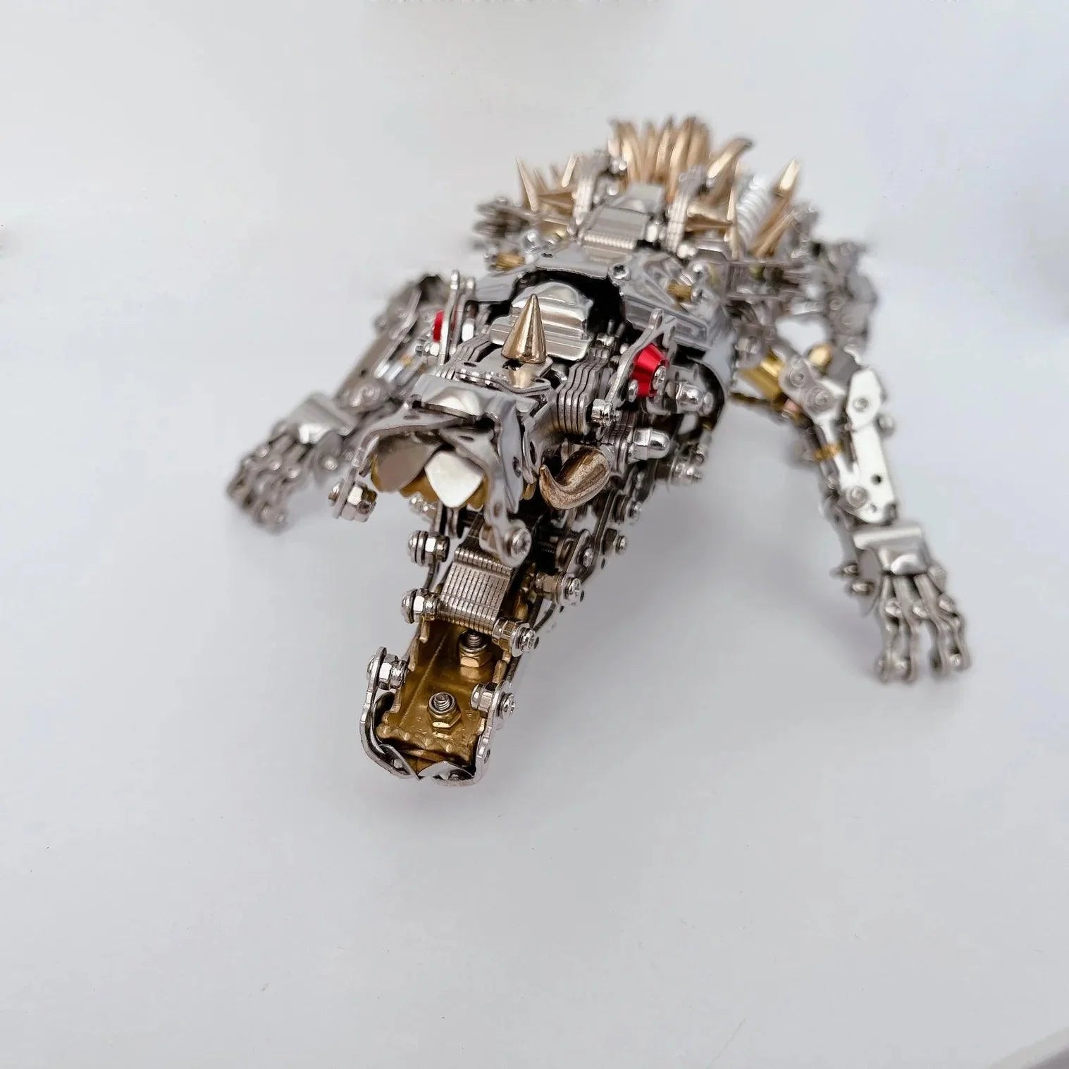 Mechanical Crocodile 3D Metal Sculpture Kit - 3d metal puzzle by Extoril
