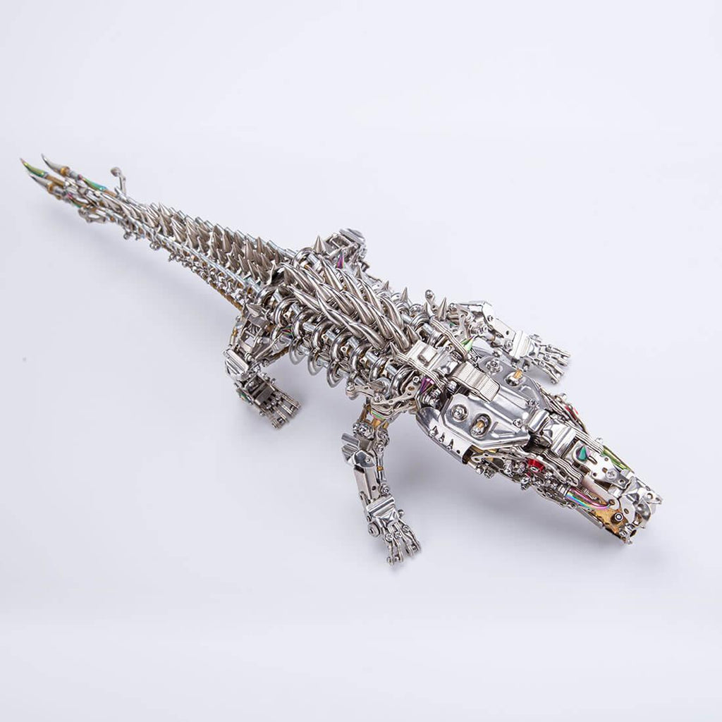 Mechanical Crocodile 3D Metal Sculpture Kit - 3d metal puzzle by Extoril