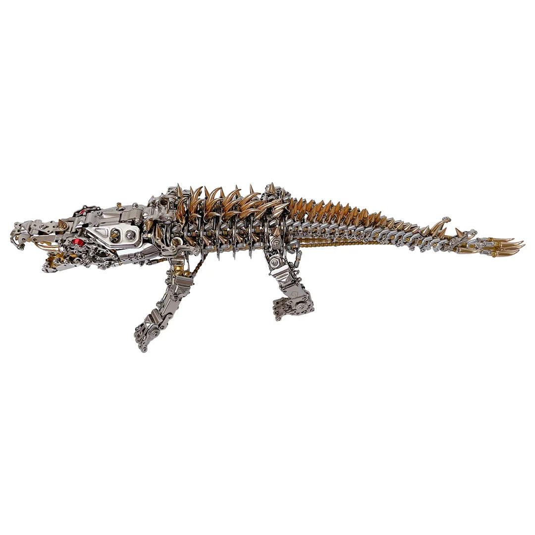 Mechanical Crocodile 3D Metal Sculpture Kit - 3d metal puzzle by Extoril