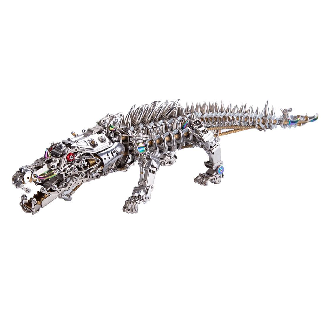 Mechanical Crocodile 3D Metal Sculpture Kit - 3d metal puzzle by Extoril