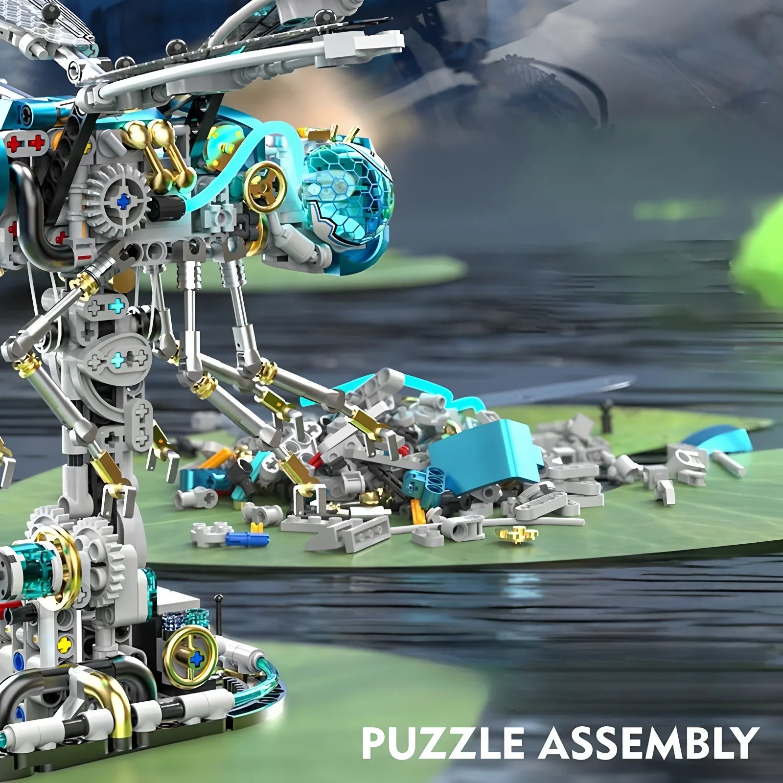Mechanical Dragonfly Building Blocks Set - Mechanical kit by Extoril