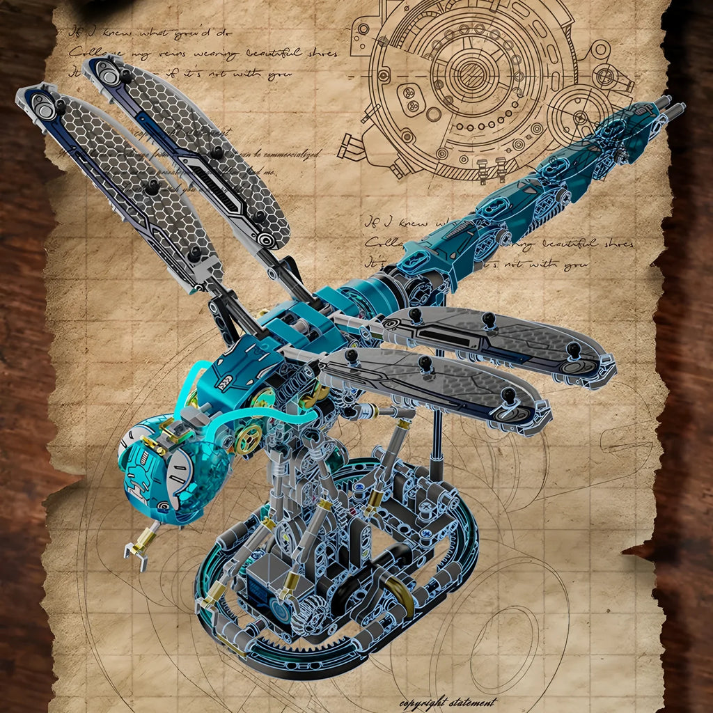 Mechanical Dragonfly Building Blocks Set - Mechanical kit by Extoril
